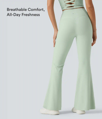 Halara UltraSculpt™ High Waisted Tummy Control Flare Yoga Leggings with Pockets