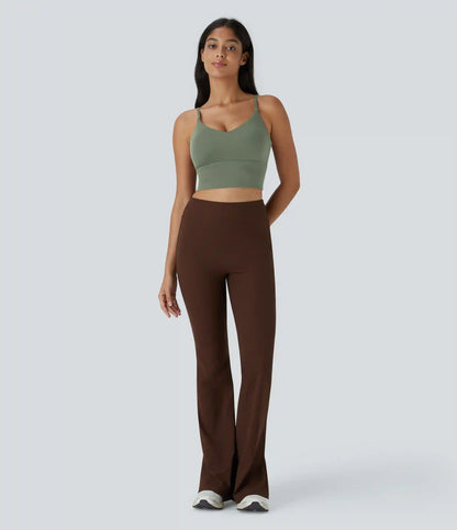SoftlyZero™ Low Support V Neck Yoga Sports Bra-A-D Cups