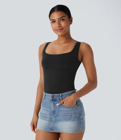 OneForm Seamless Flow Square Neck Lounge Shapewear Tank Top