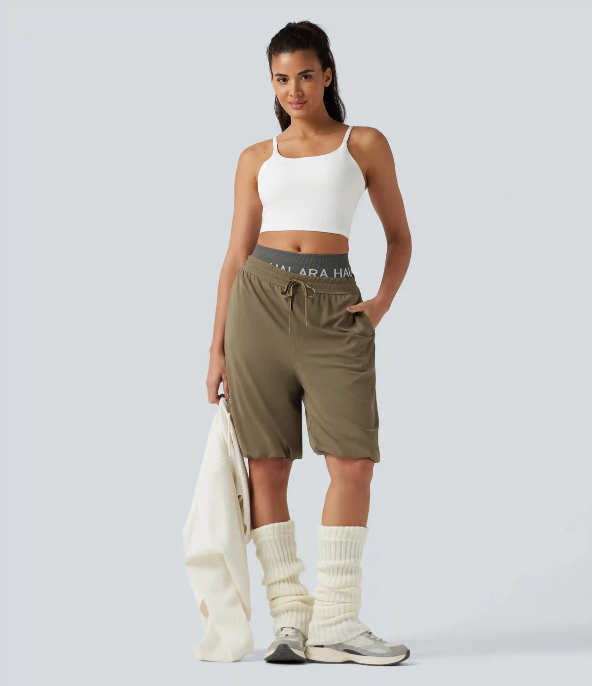 SoftlyZero™Low Rise Drawstring Dance Balloon Shorts with Pockets