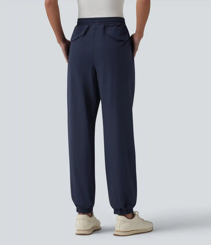 Mid Rise Drawstring Quick Dry InstantCool Golf Joggers with Pockets-UPF40+