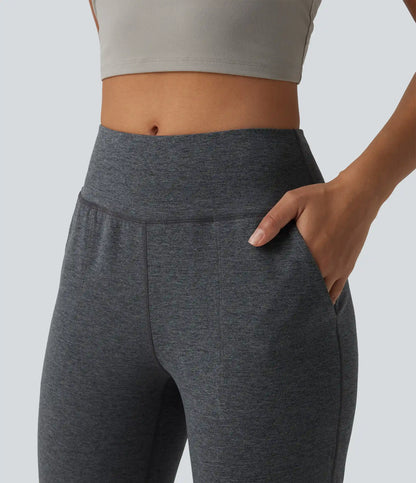Mid Rise Quick Dry Yoga Joggers with Pockets