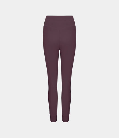 SoftlyZero™ Plush High Waisted Drawstring Pocket Plain Full Length Joggers