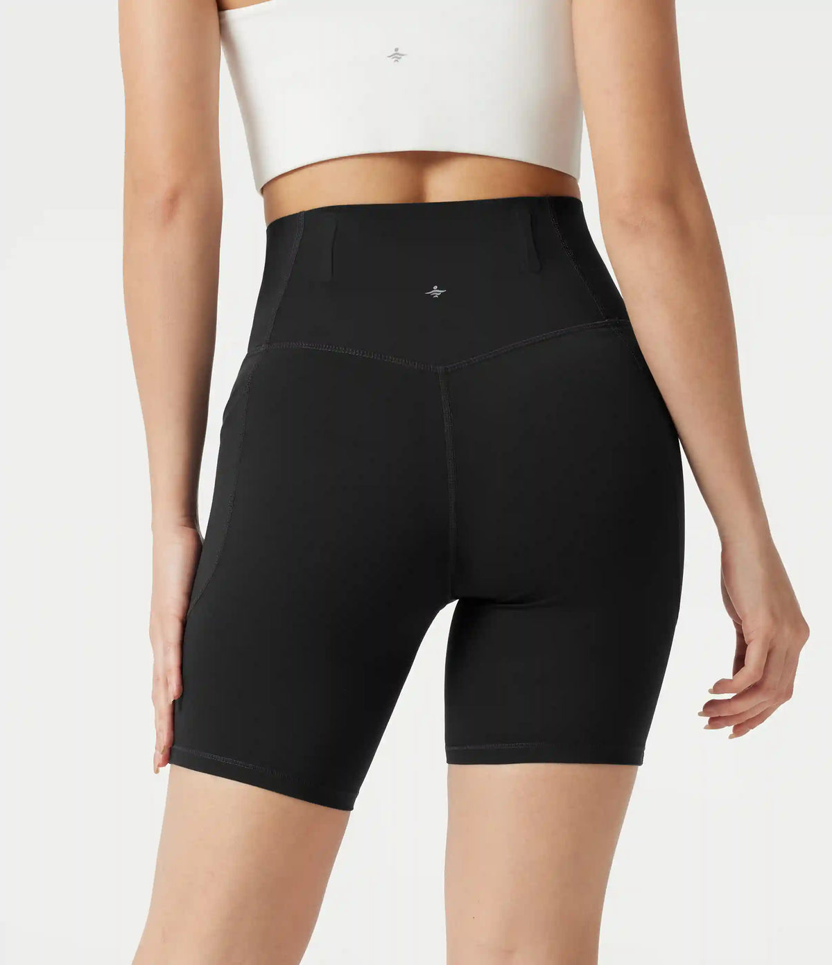 Halara UltraSculpt™ High Waisted Anti-Roll Tummy Control Shaping Workout Biker Shorts 7'' with Pockets