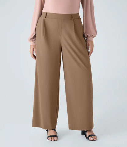 Halara Flex™ DayStretch High Waisted Pocket Straight Leg Work Plus Size Pants