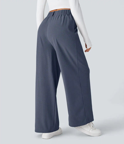 Halara Flex™ High Waisted Pocket Wide Leg Waffle Work Pants
