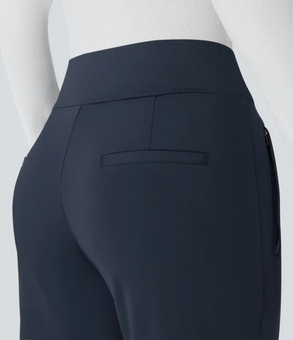 Halara Flex™ DayStretch Mid Rise Side Zipper Pocket Work Flare Pants