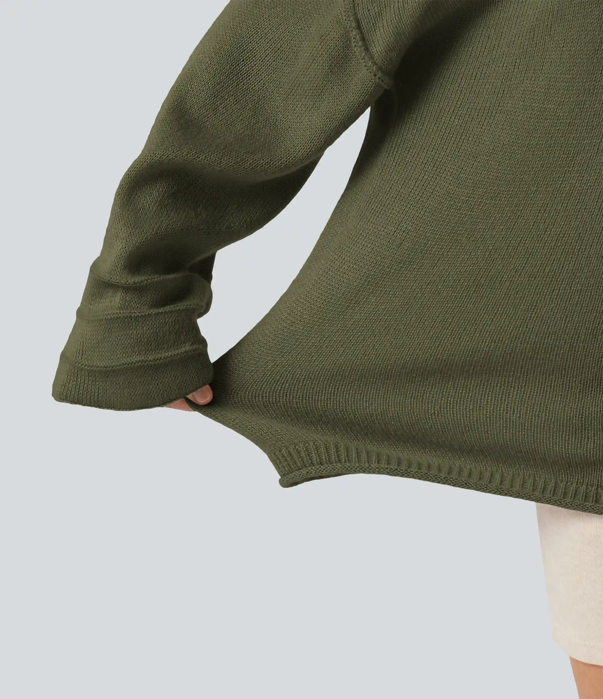 V Neck Long Sleeve Casual Sweater