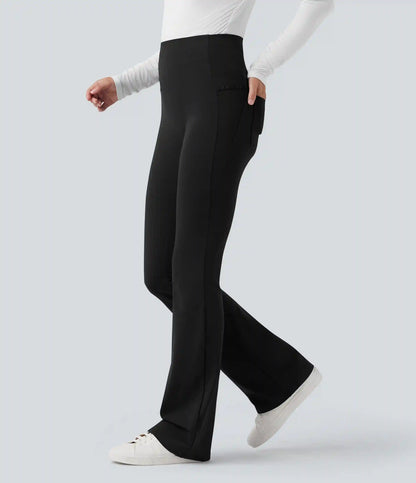Patitoff™ 2.0 Pet Hair Resistant High Waisted Tummy Control Bootcut Casual Pants with Pockets