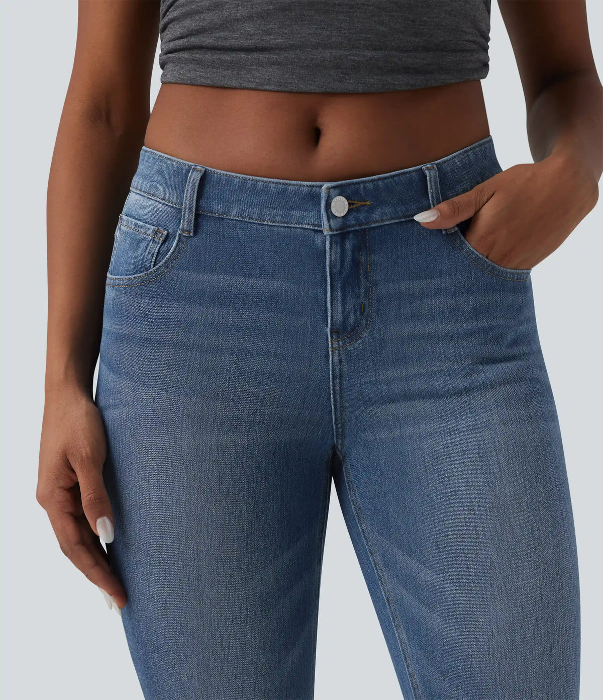 Halara Flex™ Low Rise Casual Skinny Jeans with Pockets