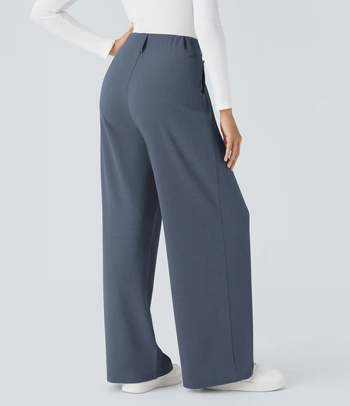 Halara Flex™ High Waisted Pocket Wide Leg Waffle Work Pants
