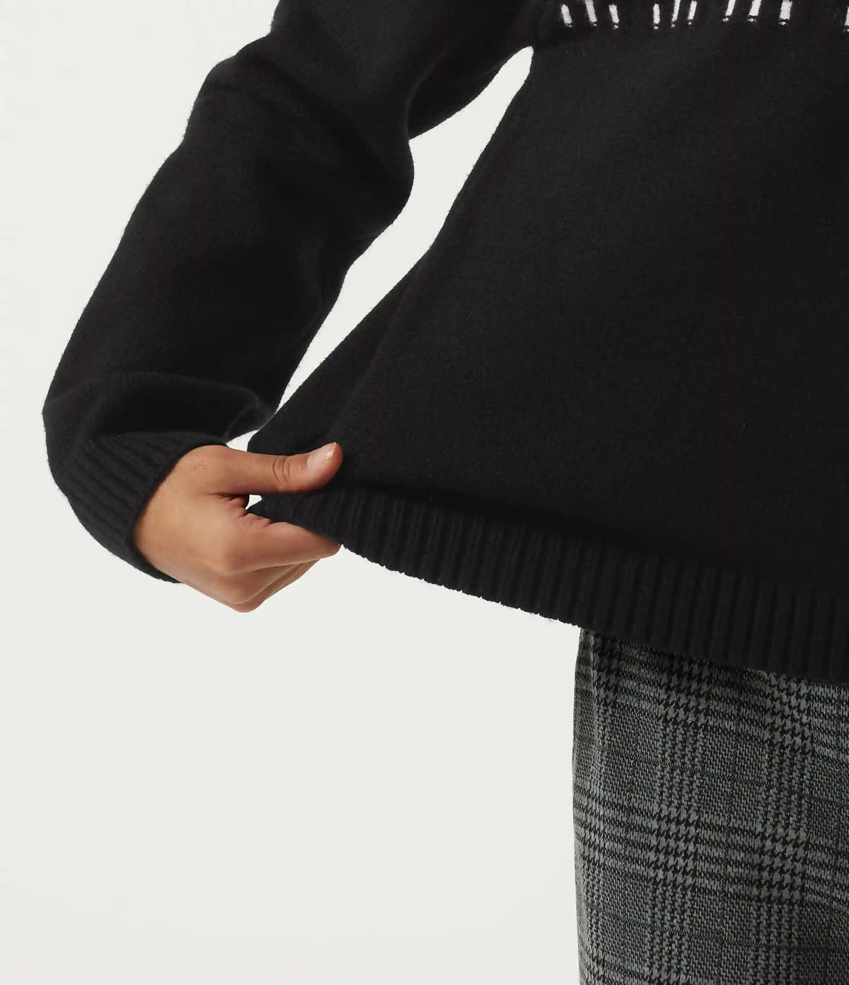 High Neck Long Sleeve Casual Sweater