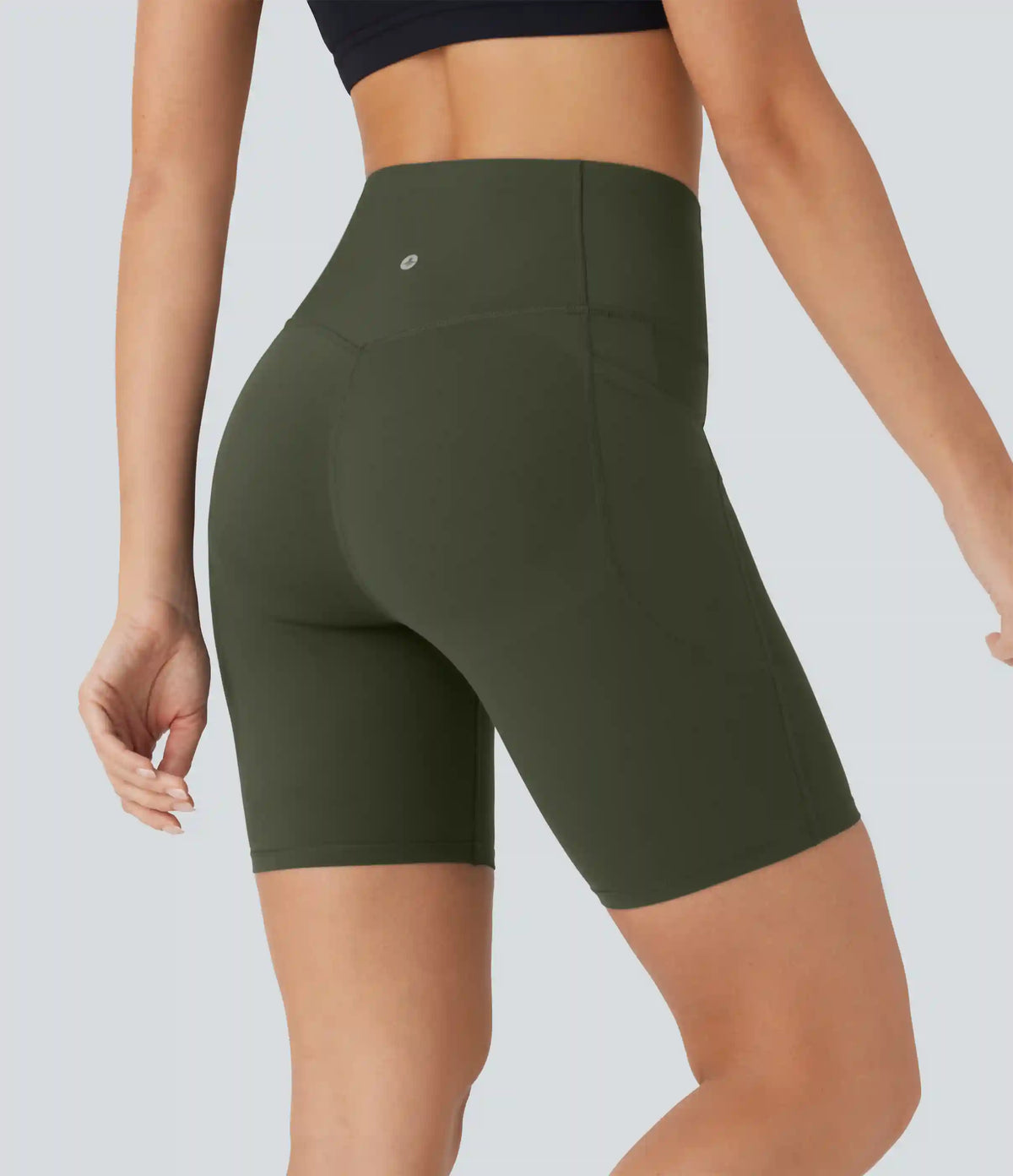 Halara UltraSculpt™ High Waisted Butt Lifting Tummy Control Pocket Shaping Training Biker Shorts 7''