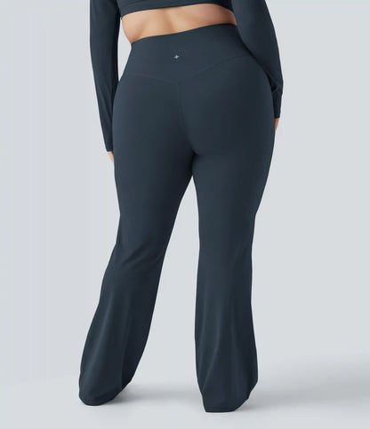 Halara UltraSculpt™ High Waisted Tummy Control Shaping Yoga Flare Plus Size Leggings
