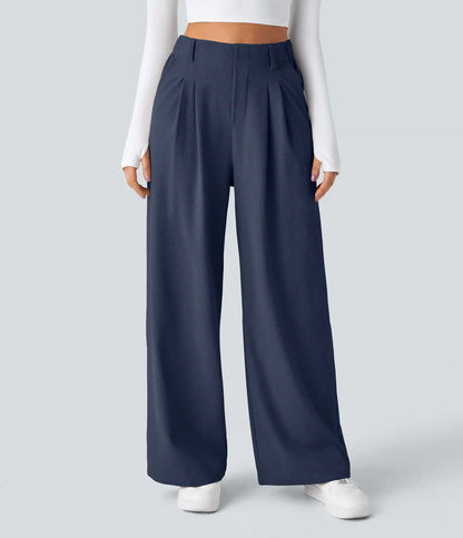 Halara Flex™ High Waisted Pocket Wide Leg Waffle Work Pants