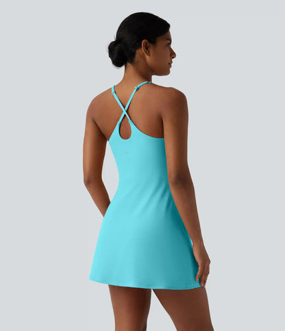 Softlyzero™ Plush Tummy Control Active Dress with Pockets-Easy Peezy Edition