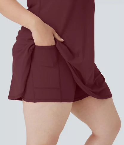 SoftlyZero™ Plush Active Plus Size Dress-Longer Length-Easy Peezy Edition