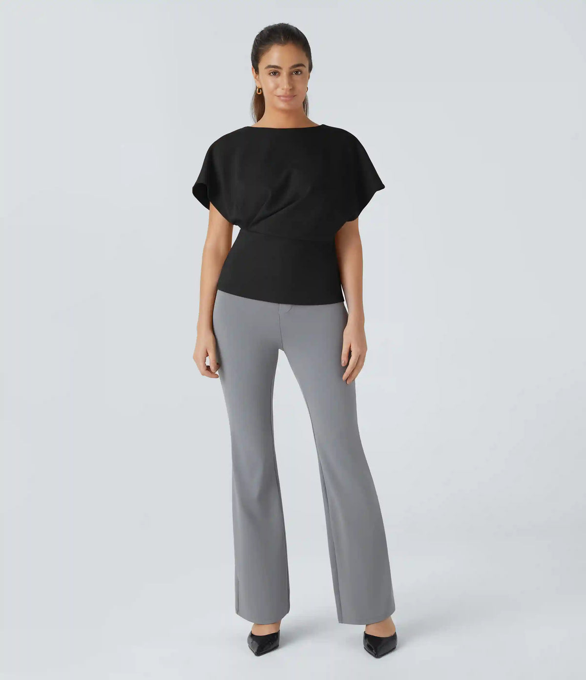 Short Sleeve Work Top