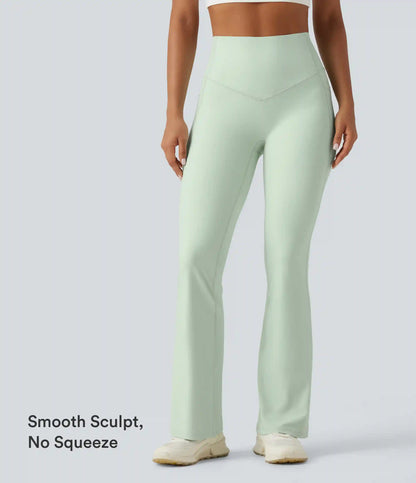 Halara UltraSculpt™ High Waisted Tummy Control Shaping Yoga Bootcut Leggings with Pockets
