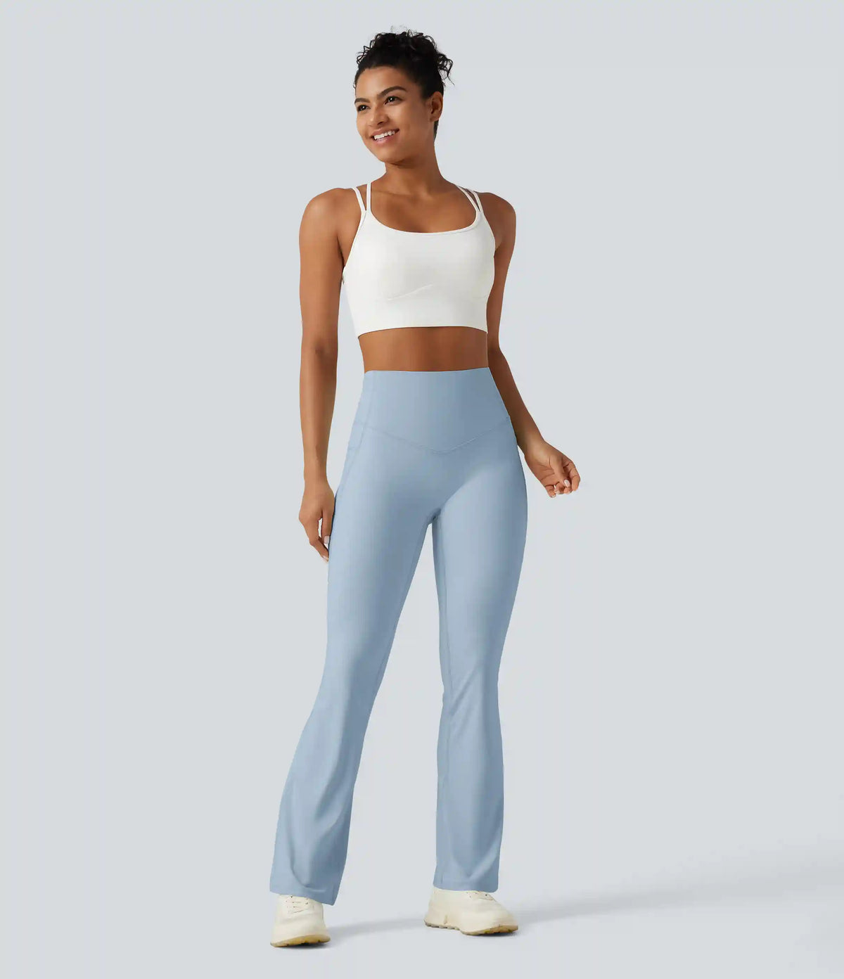 Halara UltraSculpt™ High Waisted Tummy Control Shaping Yoga Bootcut Leggings with Pockets