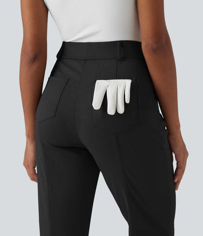High Waisted Quick Dry Golf Pants with Pockets-Golf Tee-UPF40+
