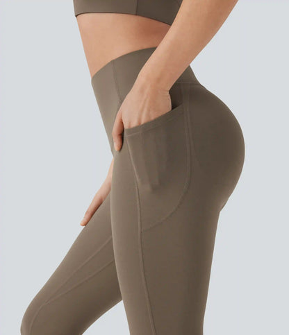 Halara UltraSculpt™ High Waisted Scrunch Butt Lifting Tummy Control Shaping Training Pedal Pusher Leggings with Pockets