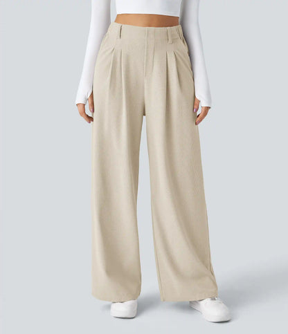 Halara Flex™ High Waisted Pocket Wide Leg Waffle Work Pants