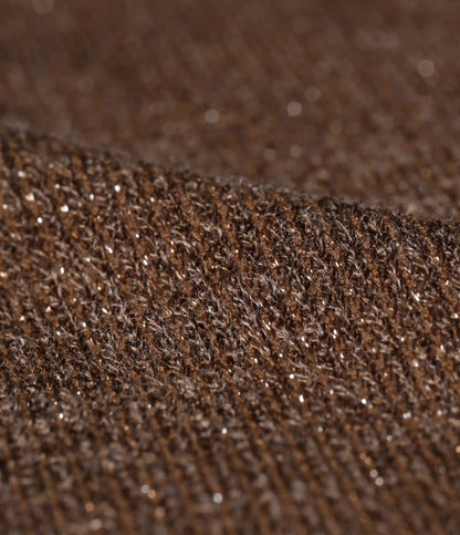 Ribbed Knit Sparkle Mid Rise Drawstring Wide Leg Casual Pants with Pockets