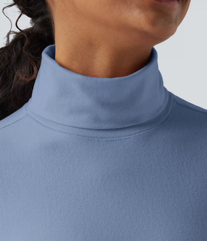 Halara HeatCore Turtleneck Long Sleeve Thumb Hole Casual Warming Top