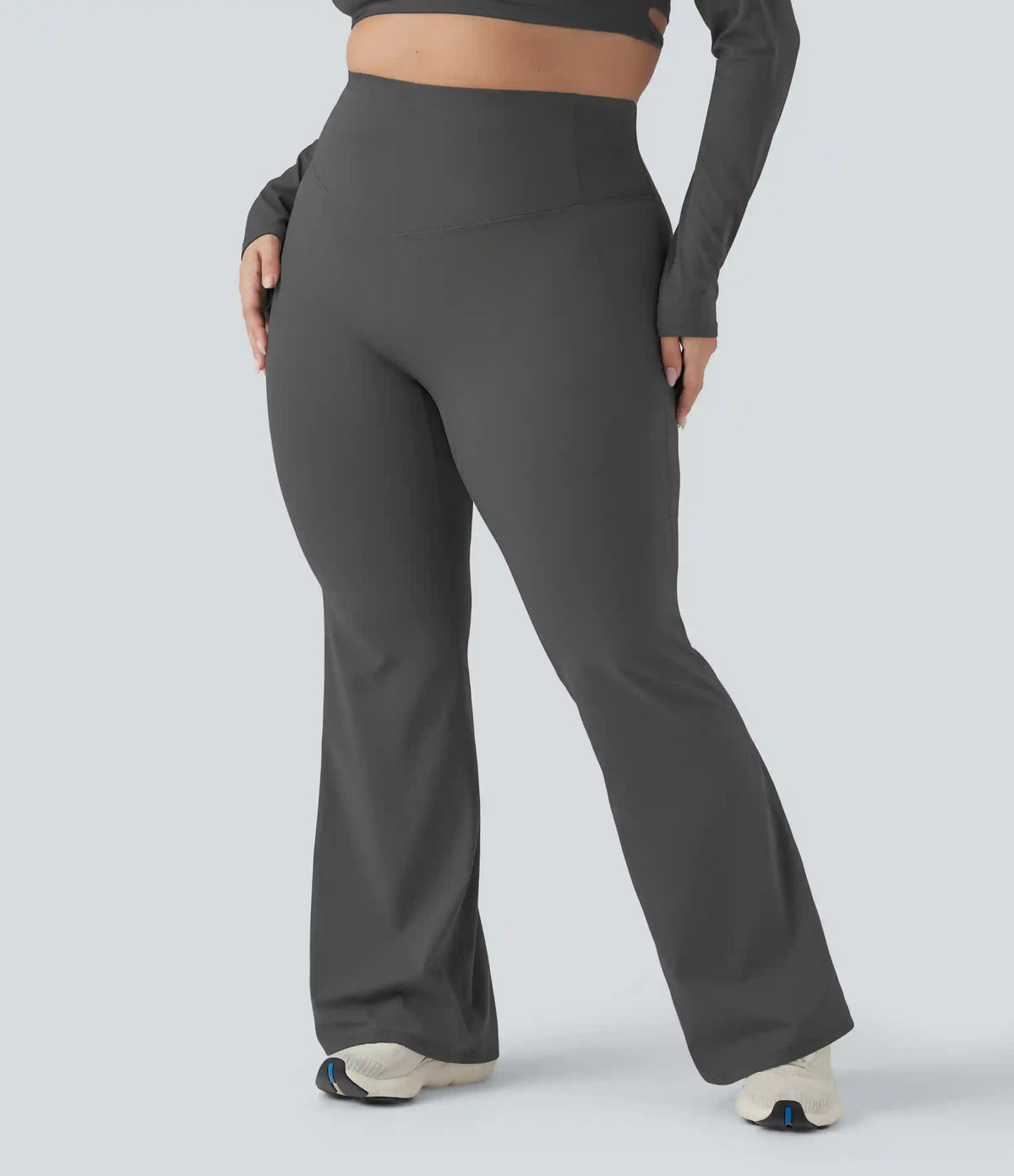 Halara UltraSculpt™ High Waisted Tummy Control Shaping Yoga Flare Plus Size Leggings