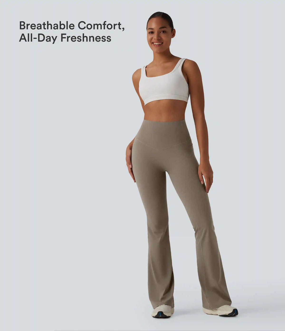 Halara UltraSculpt™ High Waisted Tummy Control Flare Yoga Leggings with Pockets
