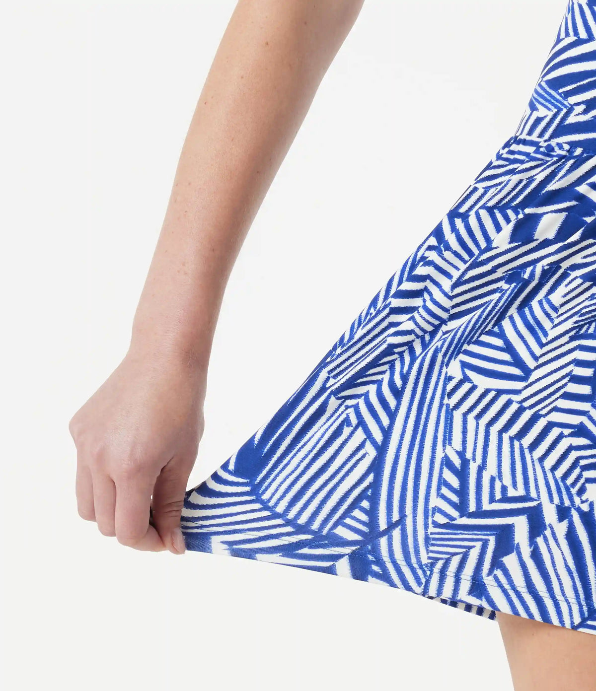 High Waisted 2-in-1 Tropical Plant Print Shorts 5'' with Pockets