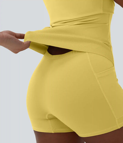 Softlyzero™ Plush Tummy Control Active Dress with Pockets-Easy Peezy Edition