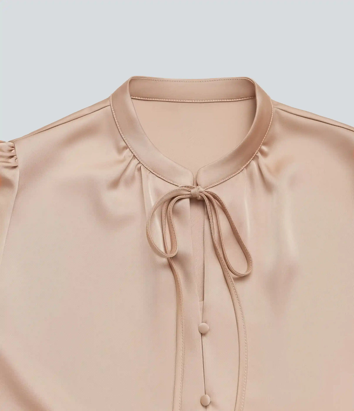 Tie Front Long Sleeve Work Shirt