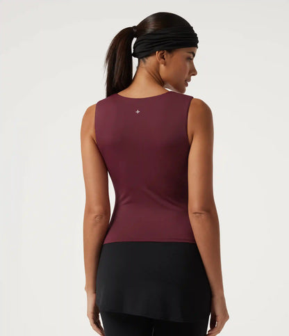 V Neck Ruched InstantCool Quick Dry Built-in Bra Yoga Sports Top