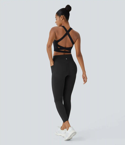 Halara UltraSculpt™ High Waisted Scrunch Butt Lifting Tummy Control Shaping Training Leggings with Pockets