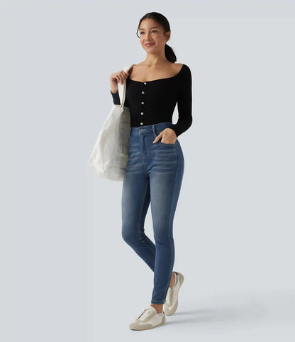 Halara Flex™ High Waisted Casual Skinny Jeans with Pockets