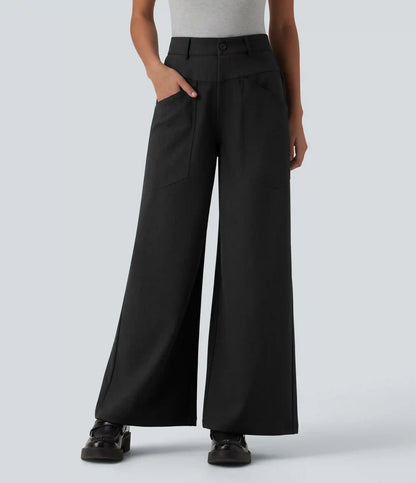 Mid Rise Work Baggy Pants with Pockets