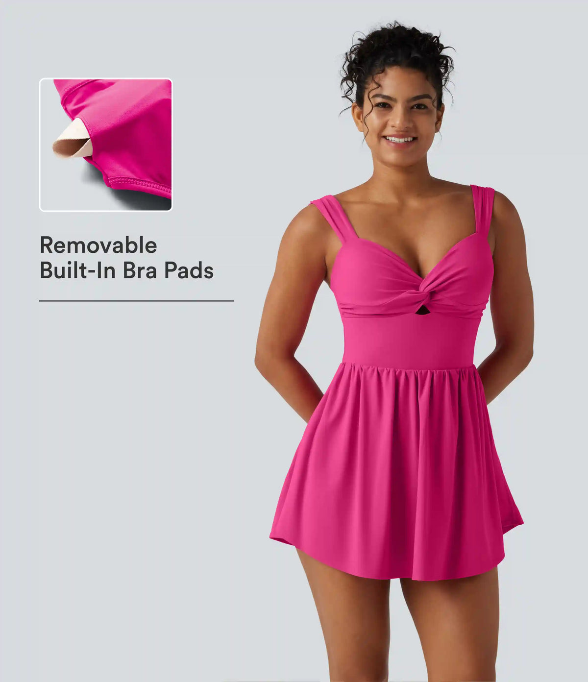 SoftlyZero™ Plush Sweetheart Neck Built-in Bra 2-in-1 Micro Mini Casual Dress with Pocket-Easy Peezy Edition