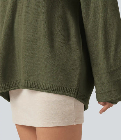 V Neck Long Sleeve Casual Sweater
