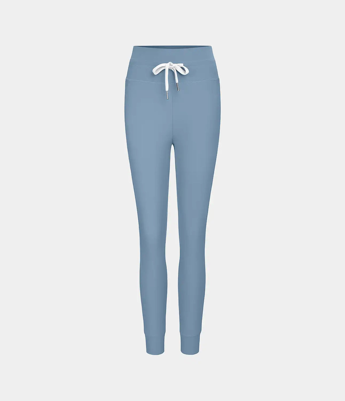 SoftlyZero™ Plush High Waisted Drawstring Pocket Plain Full Length Joggers