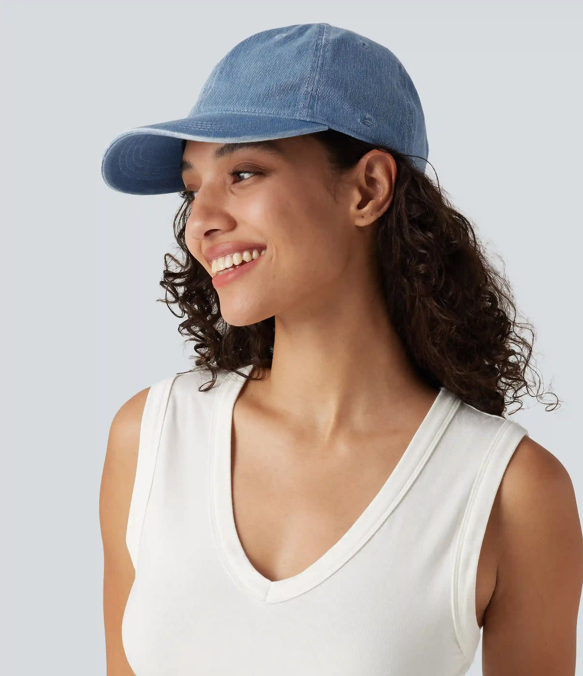 Halara Stretch Denim Washed Baseball Cap