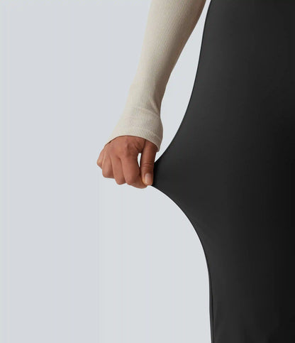 High Waisted Flare Work Pants