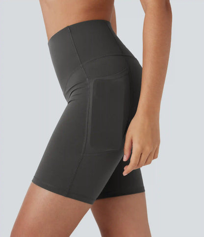 Halara UltraSculpt™ High Waisted Butt Lifting Tummy Control Pocket Shaping Training Biker Shorts 7''