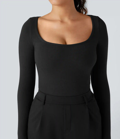 Halara HeatCore Scoop Neck Long Sleeve Work Warming T-Shirt