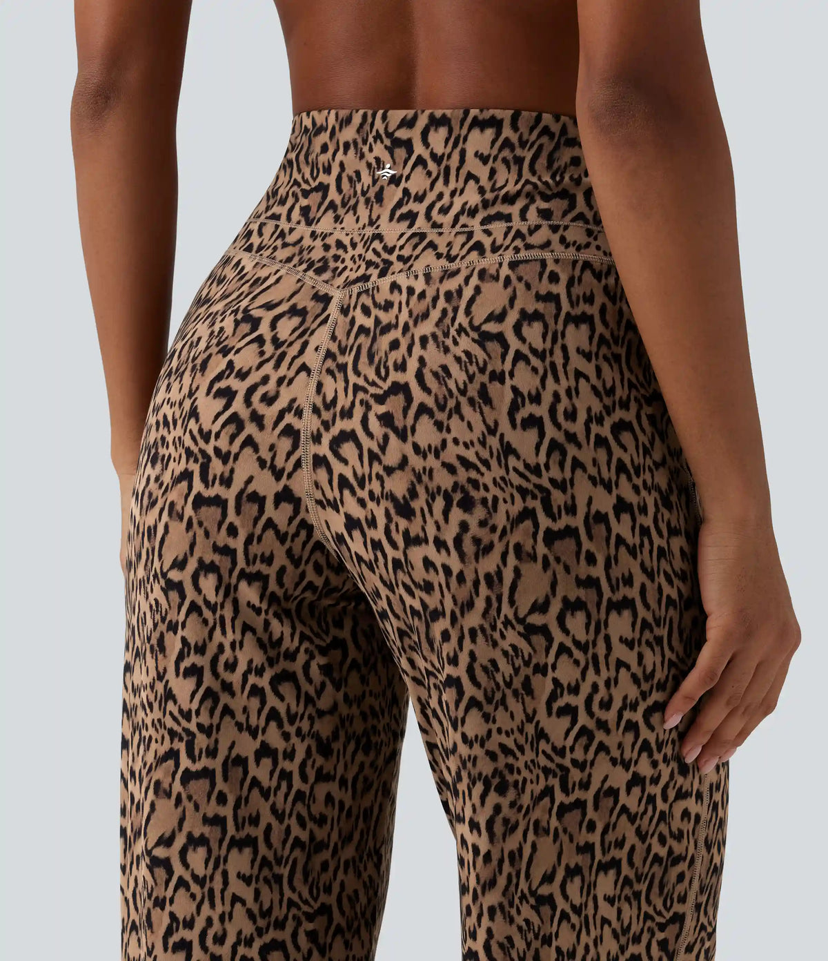 Halara UltraSculpt™ Leopard Print High Waisted Tummy Control Straight Leg Yoga Pants with Pockets