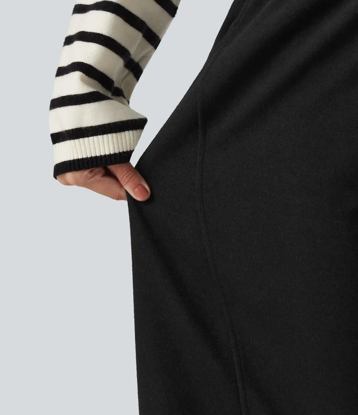 High Waisted Drawstring Barrel Leg Casual Pants with Pockets