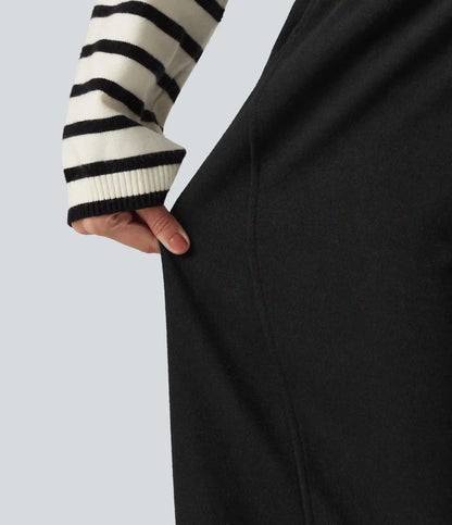 High Waisted Drawstring Barrel Leg Casual Pants with Pockets