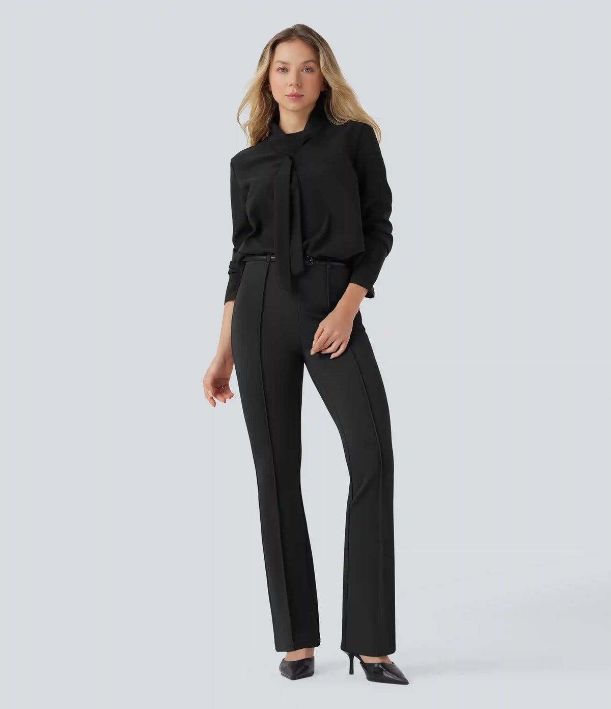 Halara Flex™ Mid Rise Tummy Control Work Bootcut Pants