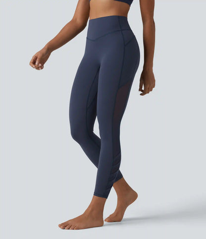 Halara UltraSculpt™ High Waisted Tummy Control Contrast Mesh Yoga 7/8 Leggings with Pocket